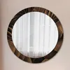 Ø80cm Spiegel - Glasrahmen mit Aufdruck - Wandspiegel Produktbild-Vorschau 1