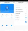A mobile app interface showing the settings and status of a presence sensor. Produktbild-Vorschau