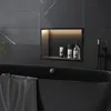 Étagère Encastrée De Salle De Bain REA 30x45 Black Voir les images du produit 2