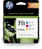 HP 711 Cyan/Magenta/Gelb DesignJet Druckerpatronen, 29 ml, Produktbild-Vorschau 1