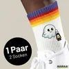 Huuraa Uni Socken Geist Comic 37/41 Rainbow Baumwolle Produktbild-Vorschau 2