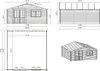 Gartenhaus, Gerätehaus 36m2 - 6x6m - 40mm Produktbild-Vorschau 3