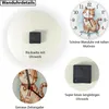 Happy Cat Time Aquarell Katzen Wanduhr aus Alu für Produktbild-Vorschau 4