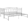 The Living Store Ausziehsofa Bettgestell Grau Metall 90x200 Produktbild-Vorschau 4