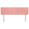 vidaXL Kopfteil mit Ohren Rosa 147x23x78/88 cm Samt - Produktbild-Vorschau 3