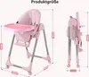 OUNUO verstellbarer Hochstuhl Kinderhochstuhl Klappbar, Produktbild-Vorschau 8