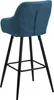 BELIANI Trendy Barstuhl 2er Set Seeblau Stoff 104 cm Modern Produktbild-Vorschau 8