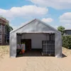 TOOLPORT Lagerzelt 4x6 m Zelthalle Unterstand Zeltgarage PE Produktbild-Vorschau 3