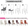 OKWISH Stuhlhusse Stretch, Stuhlhussen 4er pack, Universal Produktbild-Vorschau 3