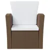 vidaXL 8 tlg. Garten Lounge Set mit Kissen Poly Rattan Produktbild-Vorschau 5