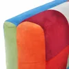 vidaXL Poltrona cubo con piedi cromati Tessuto design Anteprima dell’immagine prodotto 3