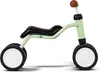 A light green balance bike with black seat and wheels, and a brown handlebar grip, is shown against a white background. Anteprima dell’immagine prodotto