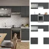 Küchenzeile Vicco Fame-Line Anthrazit Landhaus/Weiß 200 cm Produktbild-Vorschau 4