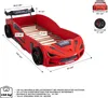 Autobett Kinderbett 'Rio' 90x200 Carbon mit LED Leuchte Produktbild-Vorschau 4