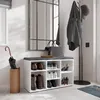 KOMTO Schuhbank mit Sitzfläche - Schuhregal Schuhschrank Produktbild-Vorschau 2