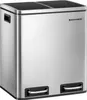 SONGMICS Odpadkový koš 30L Pedálový koš 2 x15L Nerezový Náhled obrázku produktu 2
