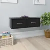 vidaXL Wand Schubladenregal Schwarz 60x26x18,5 cm Produktbild-Vorschau 2