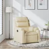 vidaXL Poltrona relax in tessuto crema Anteprima dell’immagine prodotto 2