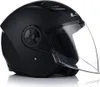 A black LS2 Airflow II Solid Jethelm helmet with a clear visor, shown on a white background. Anteprima dell’immagine prodotto