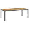 7-tlg. Garten-Essgruppe mit Kissen Poly Rattan Grau Produktbild-Vorschau 4