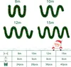 UISEBRT 15m Weihnachtsgirlande Tannengirlande mit Schleife Produktbild-Vorschau 2