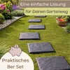 8er Set Trittplatten für Garten inkl. Erdspießen Produktbild-Vorschau 7