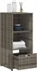 vidaXL Gartenschrank Grau 50x55x115 cm Poly Rattan Produktbild-Vorschau 5