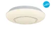 A white LED ceiling light with a decorative ring of crystals in the center, shown against a white background. Produktbild-Vorschau