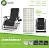 tillvex® Liegestuhl klappbar bis 200 kg Beige | Sonnenliege Produktbild-Vorschau 7