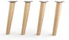 4x sossai Holzfüße rund - schräge Ausführung 25cm Buche Produktbild-Vorschau 2