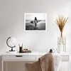 Poster - Poster ohne Rahmen - Frau Strand Surfen - 50x40 cm Produktbild-Vorschau 5