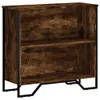 vidaXL Libreria in rovere fumé 80x31x74,5 cm Materiale a Anteprima dell’immagine prodotto 1
