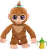 A toy monkey with a bottle accessory on a white background. Produktbild-Vorschau
