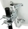 A close-up view of the mounting hardware for a satellite dish. Produktbild-Vorschau