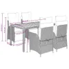 The Living Store 5-tlg. Garten-Essgruppe mit Kissen Schwarz Produktbild-Vorschau 10