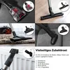 A collage of images showing different vacuum cleaner attachments and their uses. Produktbild-Vorschau