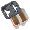 A mop bucket with a detached mop head, shown from a top-down angle against a white background. Anteprima dell’immagine prodotto