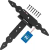 KOTARBAU® Charnières en T noires L : 200 mm Croix de Voir les images du produit 1