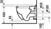WC suspendu Duravit Starck 3 54cm, hauteur d'assise + 5cm, Anteprima dell’immagine prodotto 10