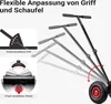 Wiltec Schneeschieber mit Rädern 74 x 43 cm, Schneeschaufel Produktbild-Vorschau 5