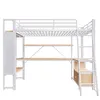 Letto a castello Flieks 90x200 cm con LED, letto a soppalco Anteprima dell’immagine prodotto 9