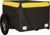 vidaXL Fahrradanhänger Schwarz und Gelb 30 kg Eisen Produktbild-Vorschau 4