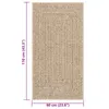 vidaXL Teppich ZIZUR 60x110 cm Jute-Optik Indoor und Produktbild-Vorschau 10