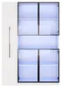 Merax 2-in-1 LED-Glastürvitrine mit Ausziehbaren Regalen, Produktbild-Vorschau 7