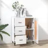 vidaXL Příborník vysoký lesk bílý 69,5x34x90 cm Dřevěný Náhled obrázku produktu 3