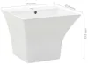 vidaXL Umývadlo na stenu keramické biele 500 x 450 x 410 mm Náhľad obrázku produktu 6