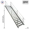A metal staircase with handrails against a white background. Anteprima dell’immagine prodotto
