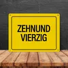 Zehnundvierzig Metallschild XXL Schild Blechschild Produktbild-Vorschau 4