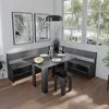 Esszimmer-Eckbank Vicco Roman Schwarz 43.5 x 43.5 cm, Model Produktbild-Vorschau 4