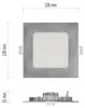 LED podhledové svítidlo NEXXO stříbrné, 12 x 12 cm, 7 W, teplá/neutrální bílá Podgląd zdjęcia produktu